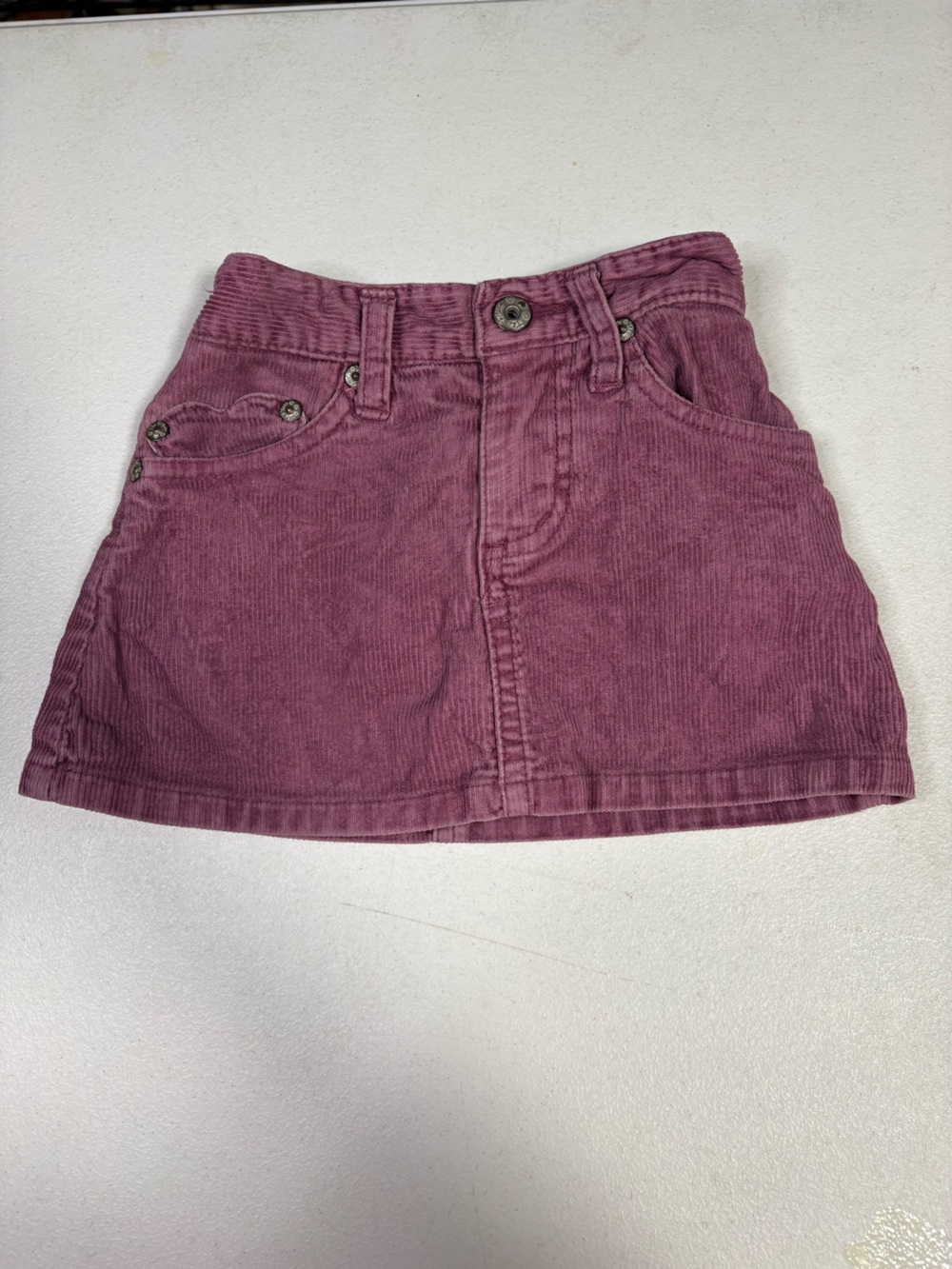 The Children’s Place Corduroy Skort 18 Months Plum Heart Pocket EUC